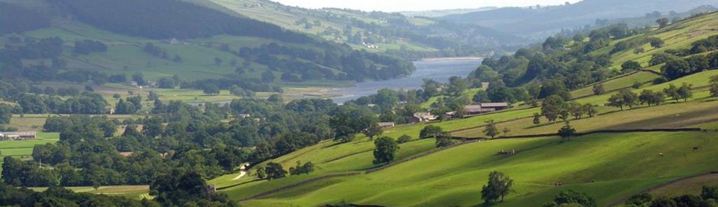 Looking up the Upper Nidderdale valley towards Gouthwaite reservoir